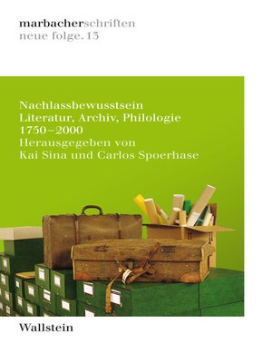 cover image of Nachlassbewusstsein